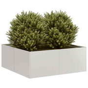 Plant box 80x80x30 cm stainless steel