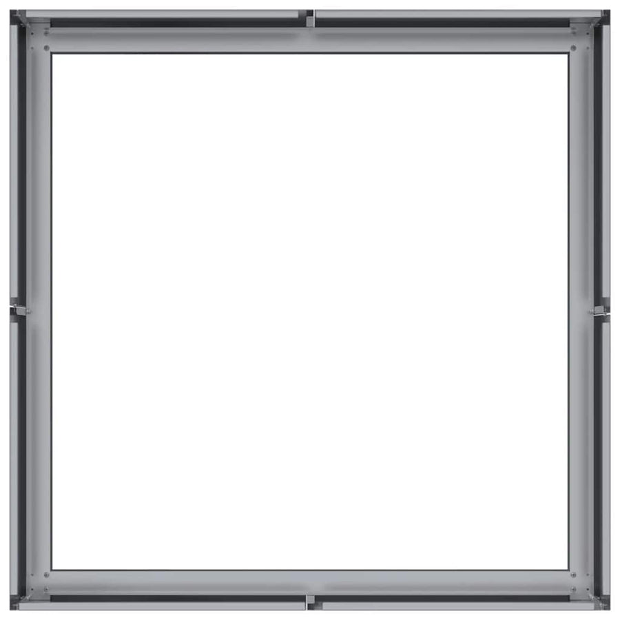 Plantenbak 80x80x30 cm gegalvaniseerd staal