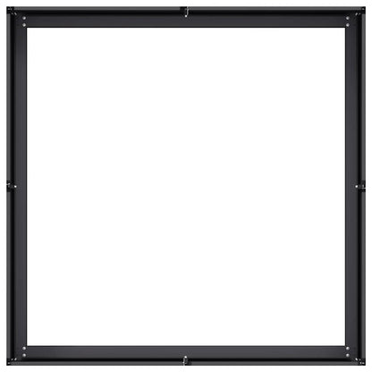 Plantenbak 100x100x30 cm staal zwart