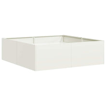 Plantenbak 100x100x30 cm staal wit