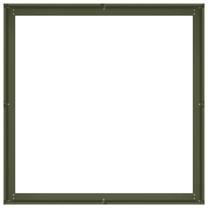 Plantenbak 100x100x30 cm staal olijfgroen
