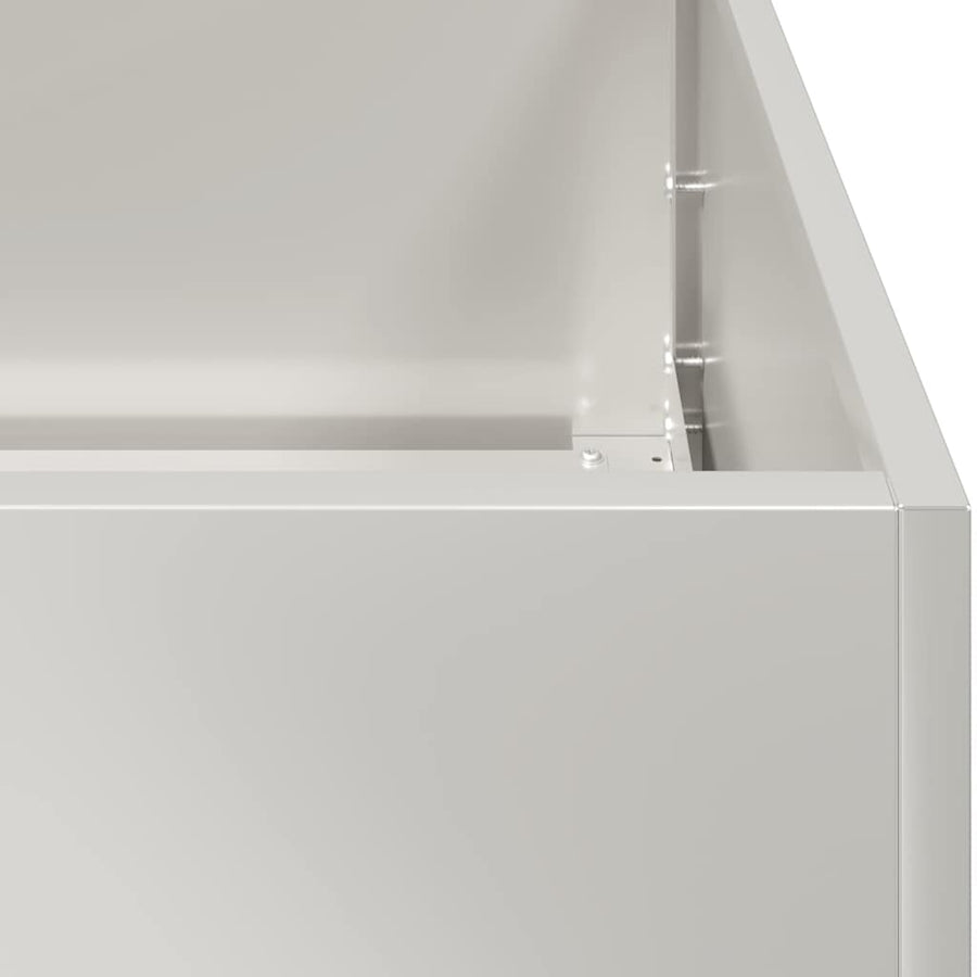 Plantenbak Roestvrij Staal 100 x 100 x 30 cm