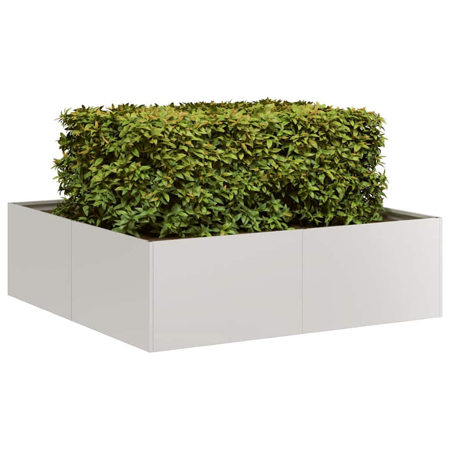 Plantenbak Roestvrij Staal 100 x 100 x 30 cm