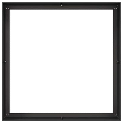 Plantenbak 100x100x40 cm staal zwart