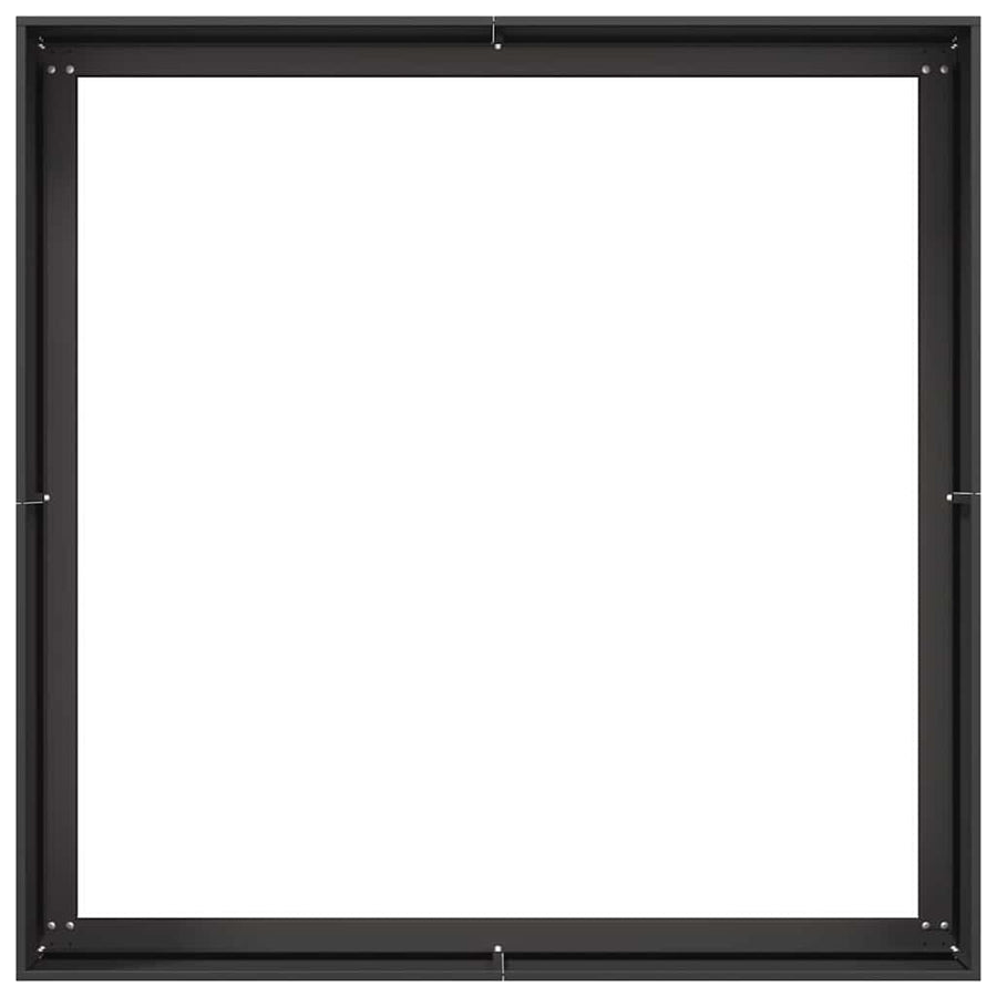 Plantenbak 100x100x40 cm staal zwart