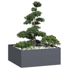 Plantenbak 100x100x40 cm staal antraciet