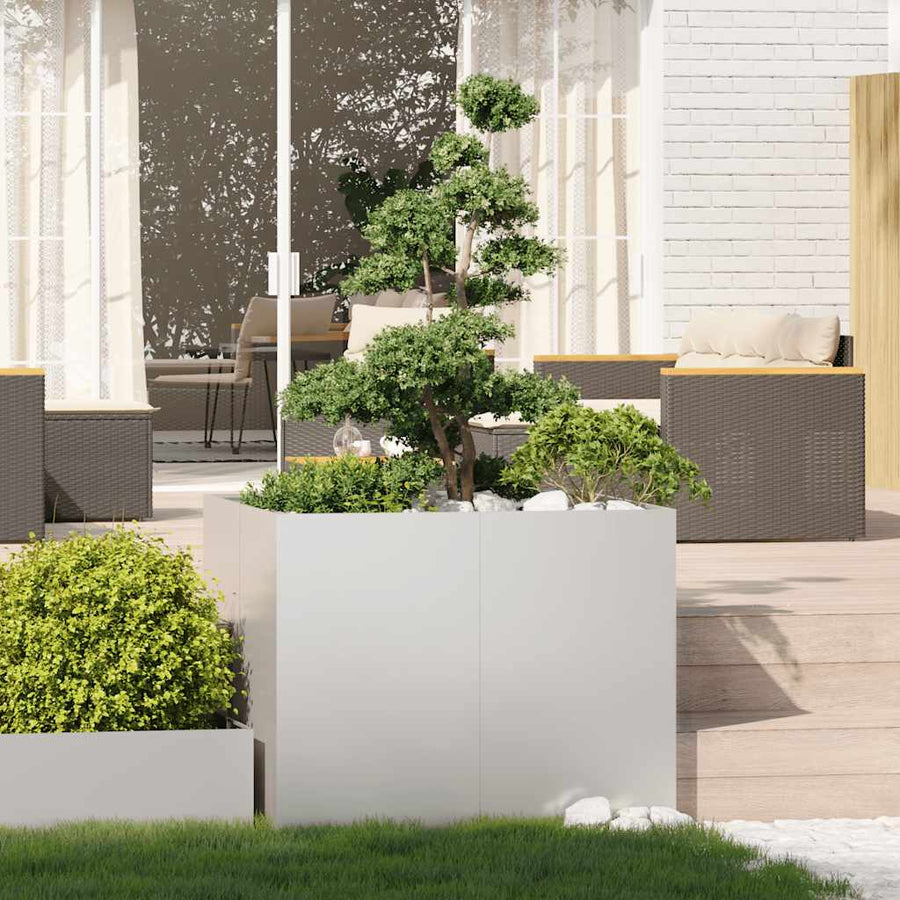 Plantenbak Roestvrij Staal 100 x 100 x 80 cm
