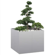 Planter 100x100x80 cm galvanized steel