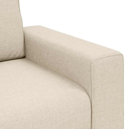 Bank 3 Pcs Beige Linnen-Mix Stof