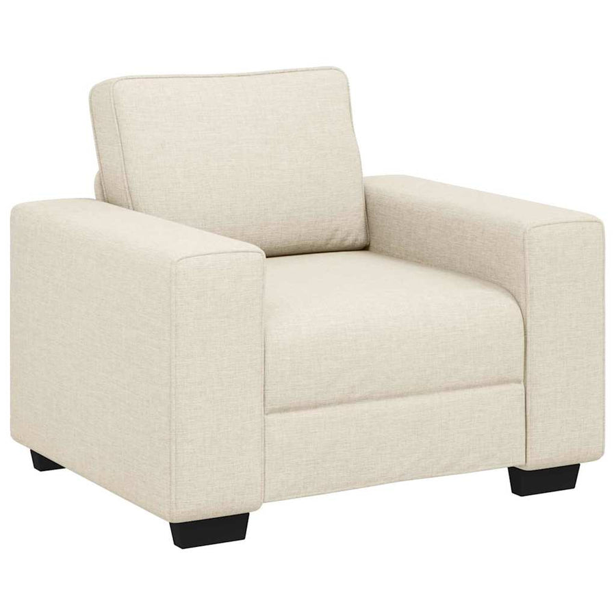 Bank 3 Pcs Beige Linnen-Mix Stof