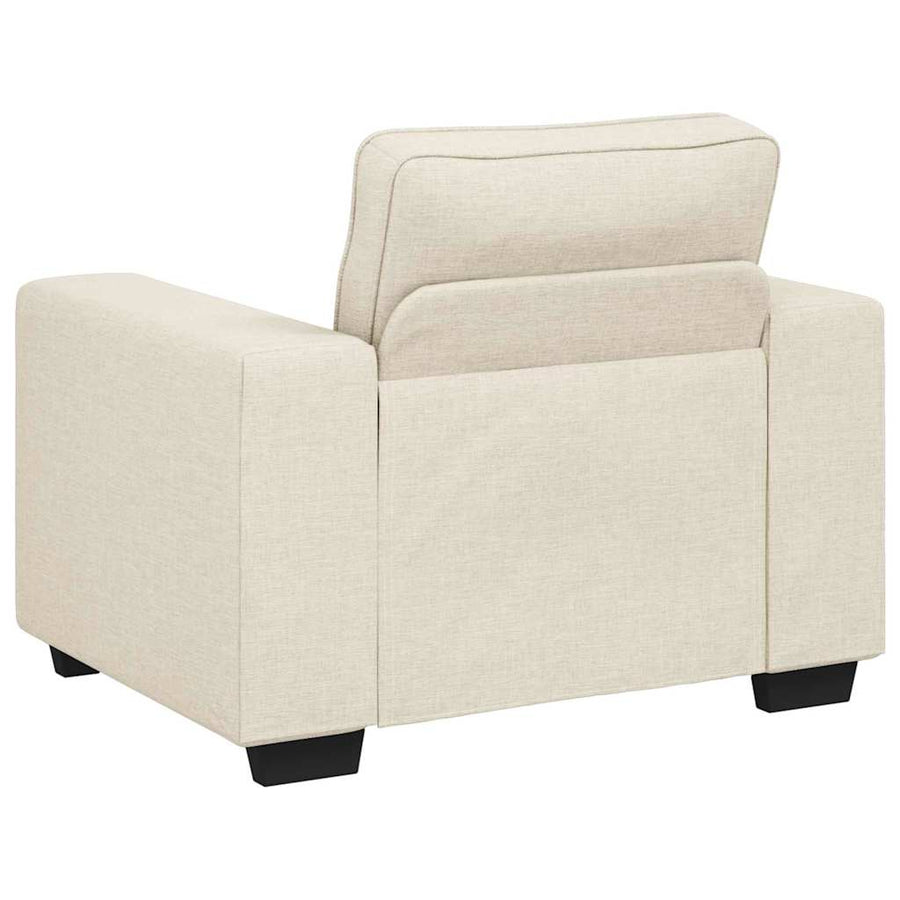 Bank 3 Pcs Beige Linnen-Mix Stof