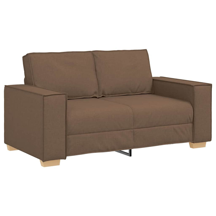 Bank 3 pcs Bruin 220 x 80 x 84 cm Linnen-mix stof