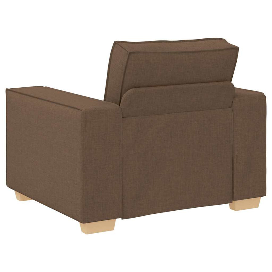 Bank 3 pcs Bruin 220 x 80 x 84 cm Linnen-mix stof