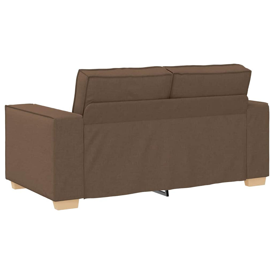 Bank 3 pcs Bruin 220 x 80 x 84 cm Linnen-mix stof