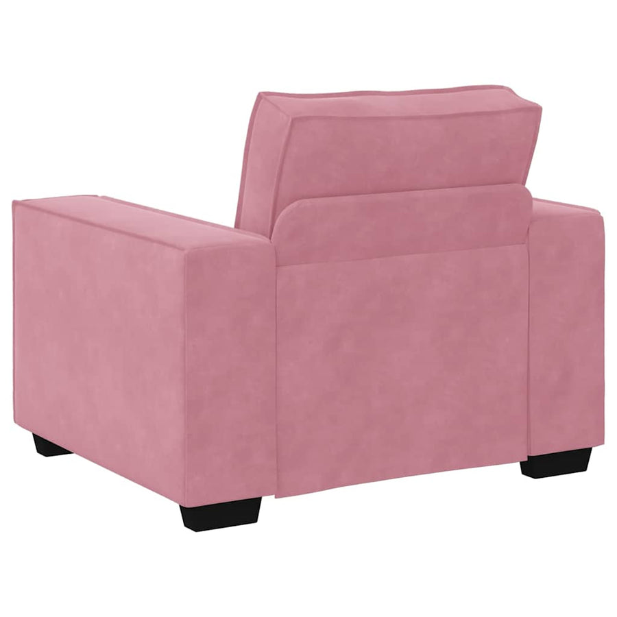 3-Delige Loungeset Met Kussens Fluweel Roze