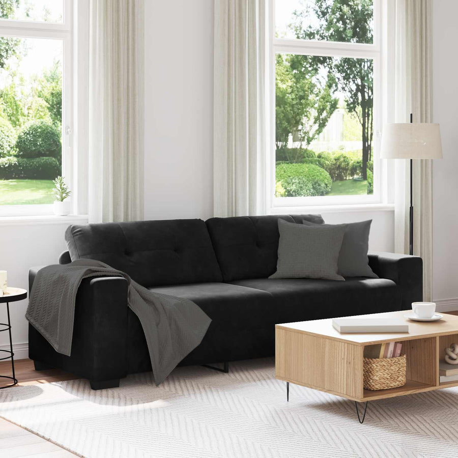 Bank 3 Pcs 221 X 80 X 80 Cm Linnen-Mix Stof Taupe