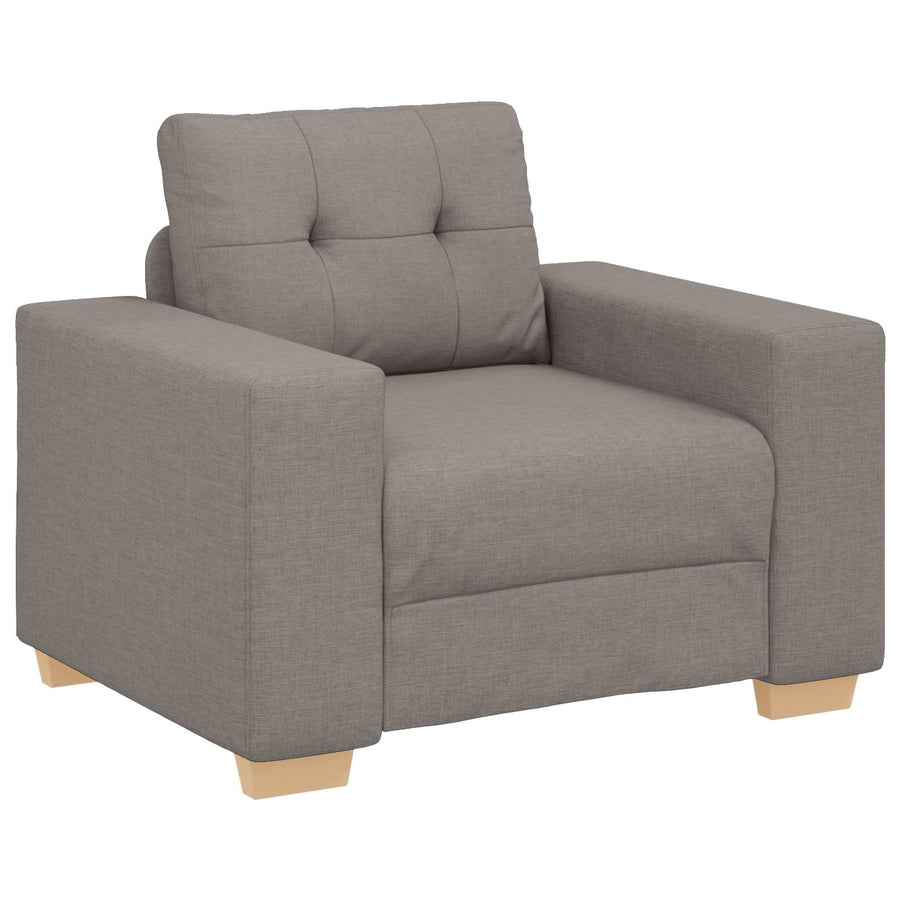 Bank 3 Pcs 221 X 80 X 80 Cm Linnen-Mix Stof Taupe