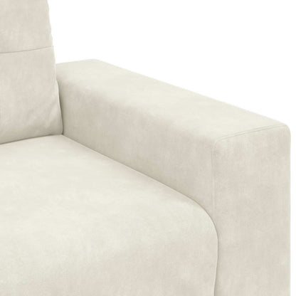 Bankstel 3 pcs Crème 221 x 80 x 80 cm Fluweel