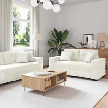 Bankstel 3 pcs Crème 221 x 80 x 80 cm Fluweel