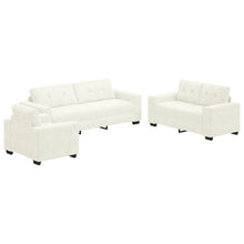 Bankstel 3 pcs Crème 221 x 80 x 80 cm Fluweel
