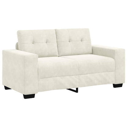 Bankstel 3 pcs Crème 221 x 80 x 80 cm Fluweel