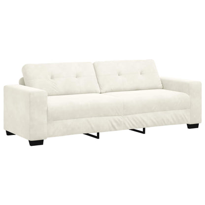 Bankstel 3 pcs Crème 221 x 80 x 80 cm Fluweel