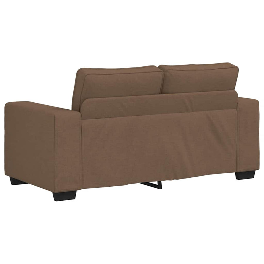 3-delige Loungeset met kussens stof bruin