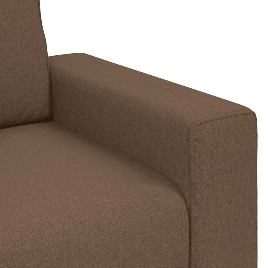3-delige Loungeset met kussens stof bruin