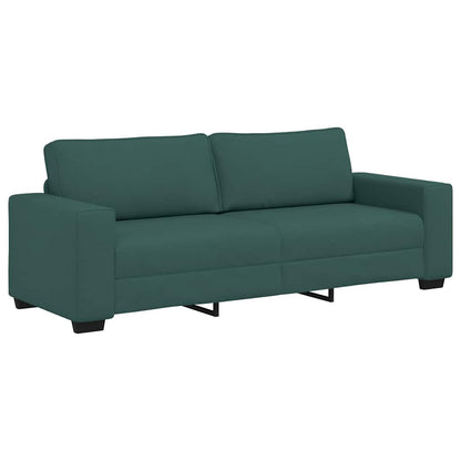 3-delige Loungeset met kussens stof donkergroen
