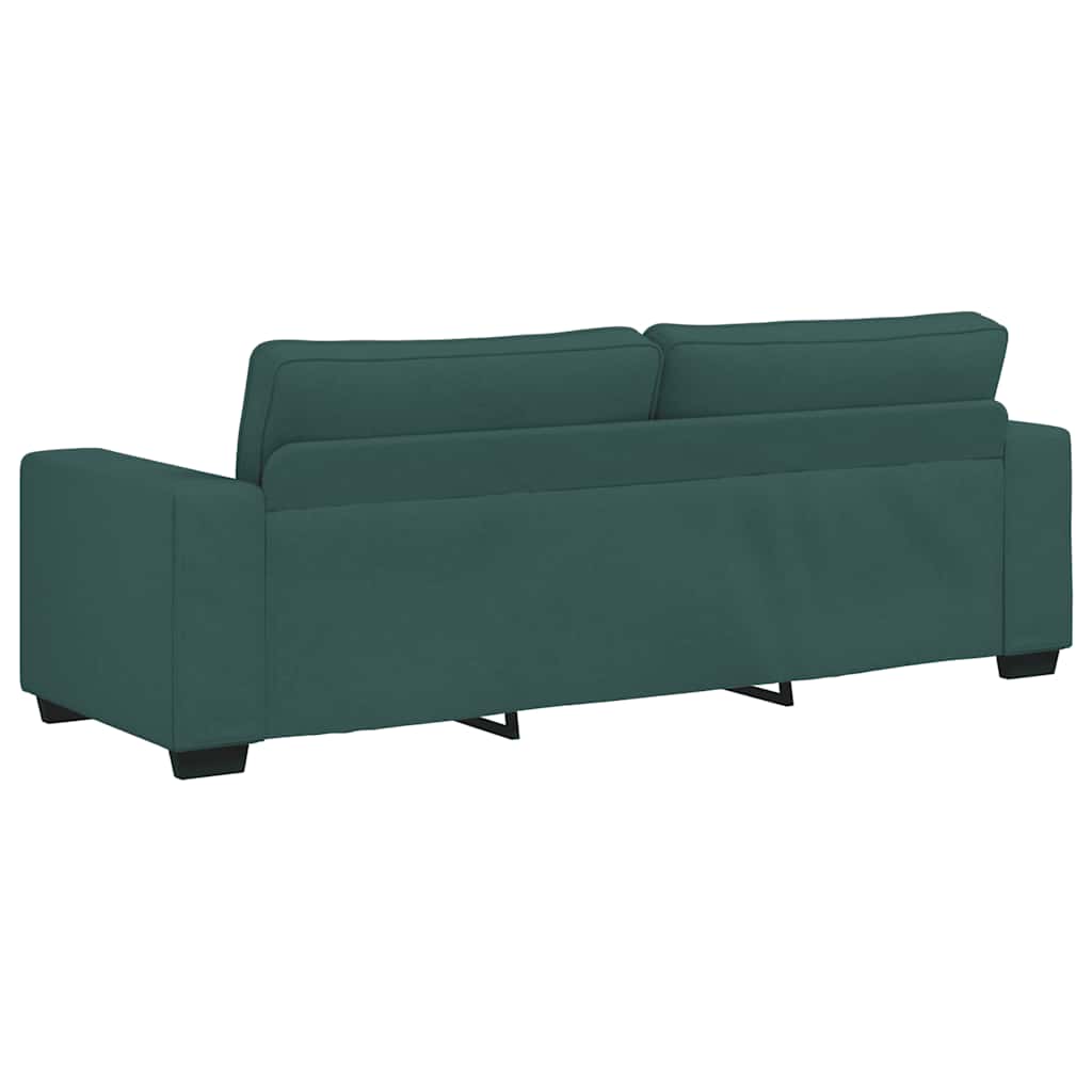 3-delige Loungeset met kussens stof donkergroen