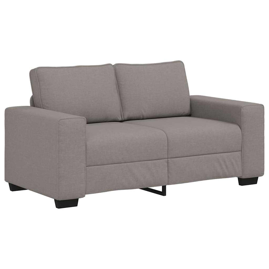 3-delige Loungeset met kussens stof taupe