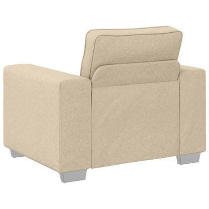 Bank 3 pcs Crème 219 x 80 x 82 cm Linnen-mix stof