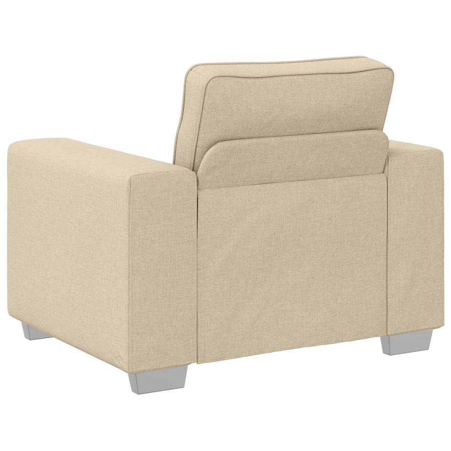 Bank 3 pcs Crème 219 x 80 x 82 cm Linnen-mix stof