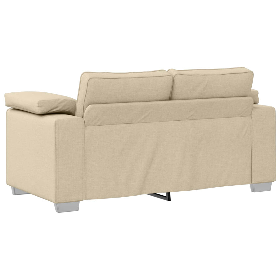 Bank 3 pcs Crème 219 x 80 x 82 cm Linnen-mix stof