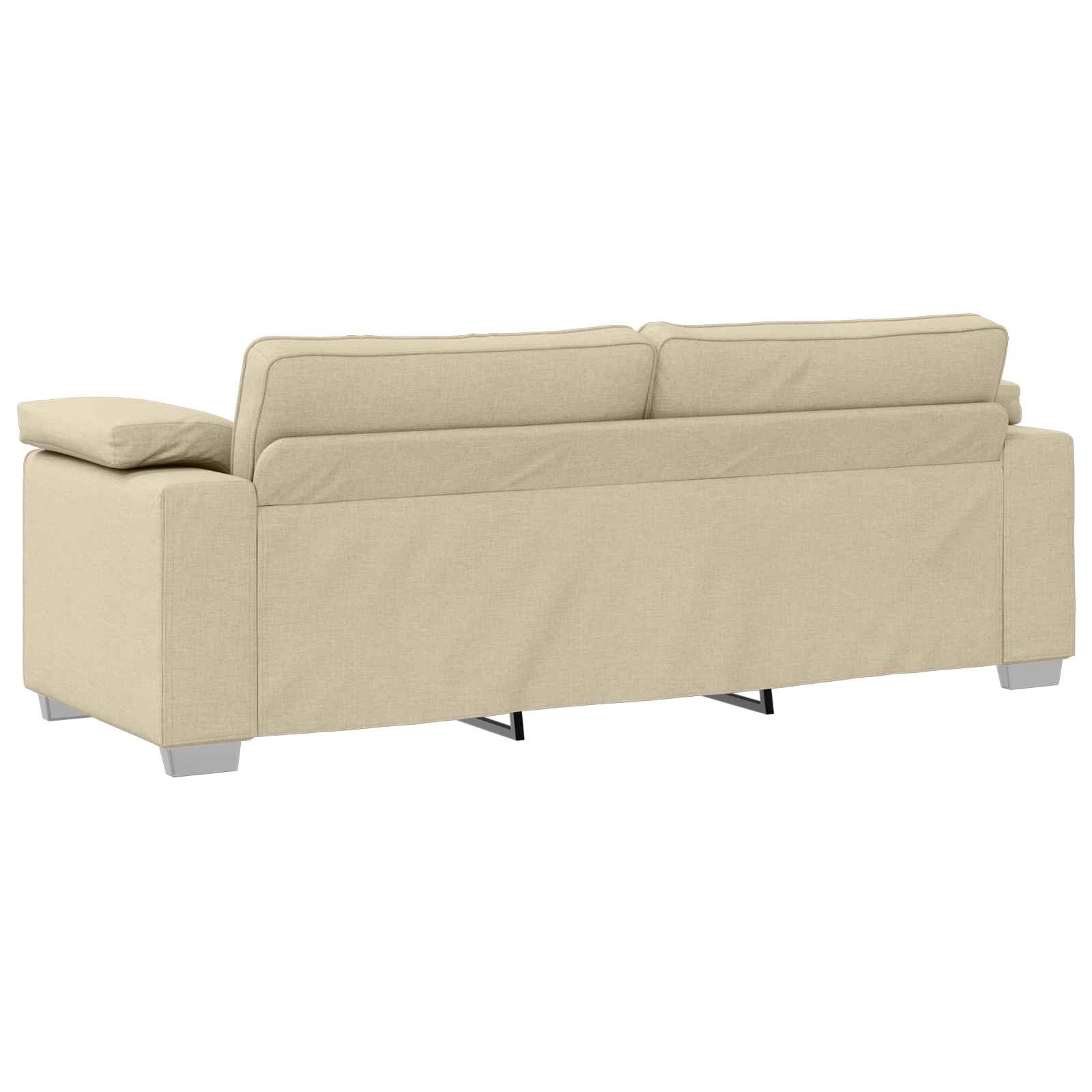 Bank 3 pcs Crème 219 x 80 x 82 cm Linnen-mix stof