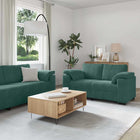 Loungeset 3-delig fluweel donkergroen