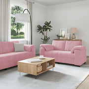 Loungeset 3-delig roze fluweel
