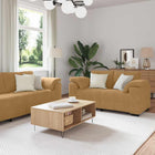 Loungeset 3-delig fluweel bruin