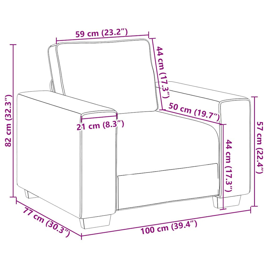 3-delige Loungeset met kussens fluweel blauw