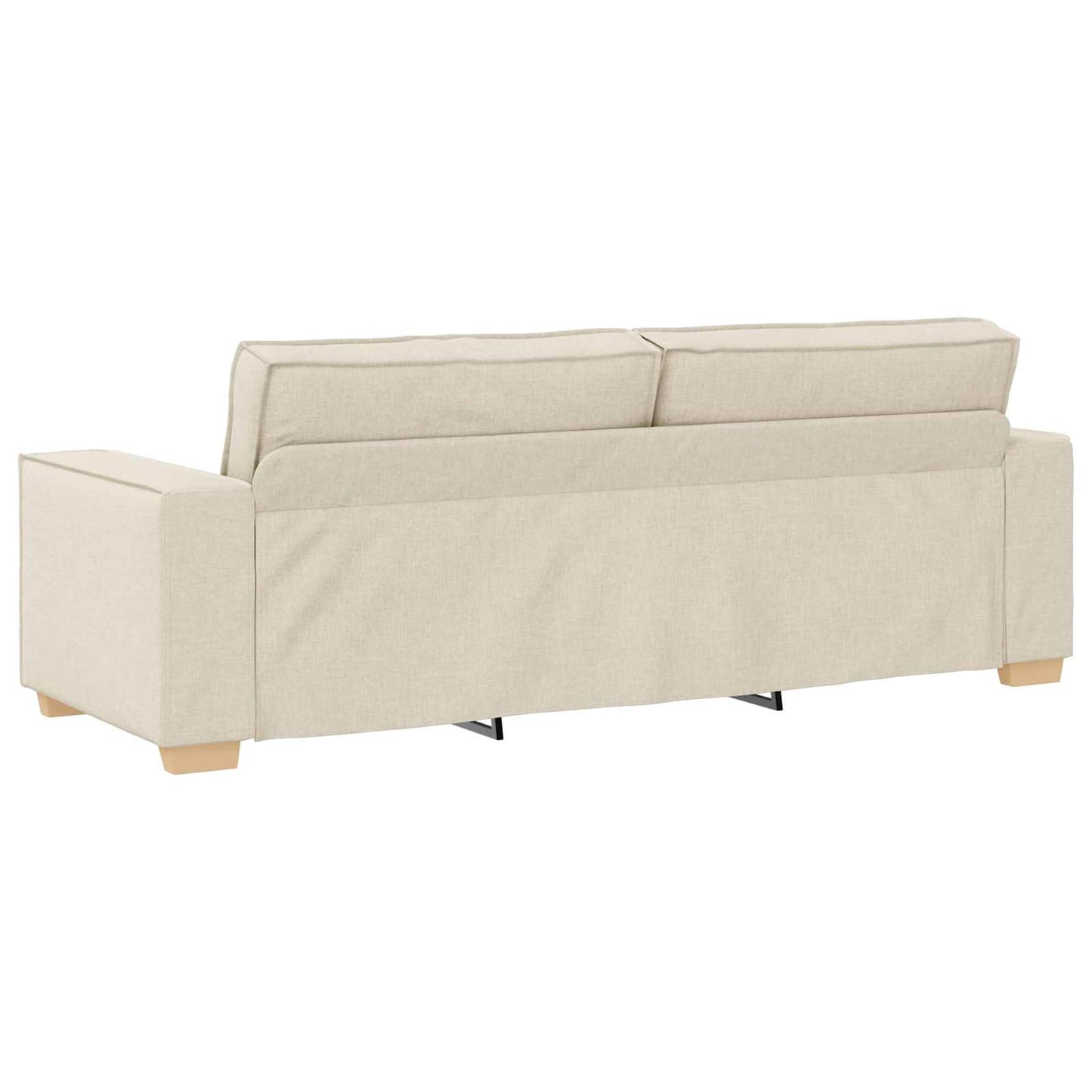 Bank 2 pcs Beige Linnen-mix stof