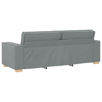 2-Delige Loungeset Met Kussens Stof Lichtgrijs