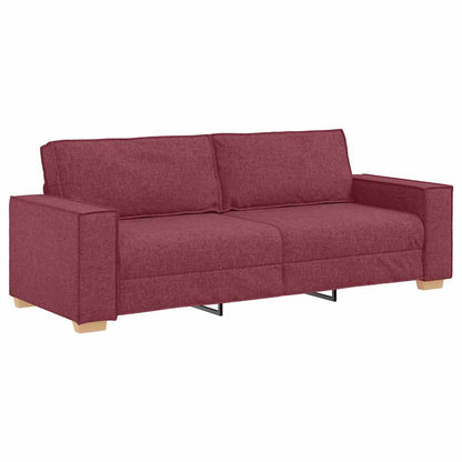 2-Delige Loungeset Met Kussens Stof Wijnrood
