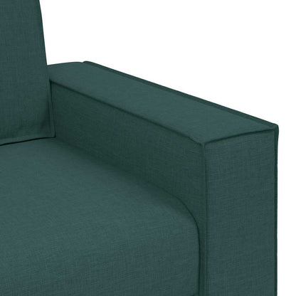 2-Delige Loungeset Met Kussens Stof Donkergroen