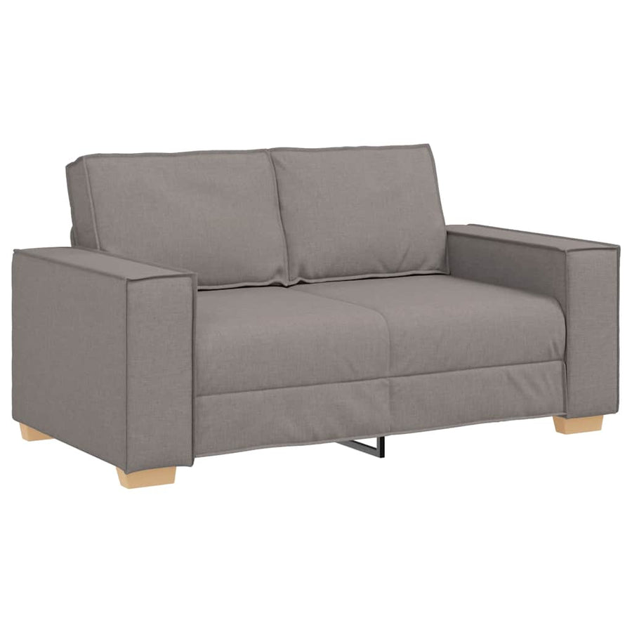2-Delige Loungeset Met Kussens Stof Taupe