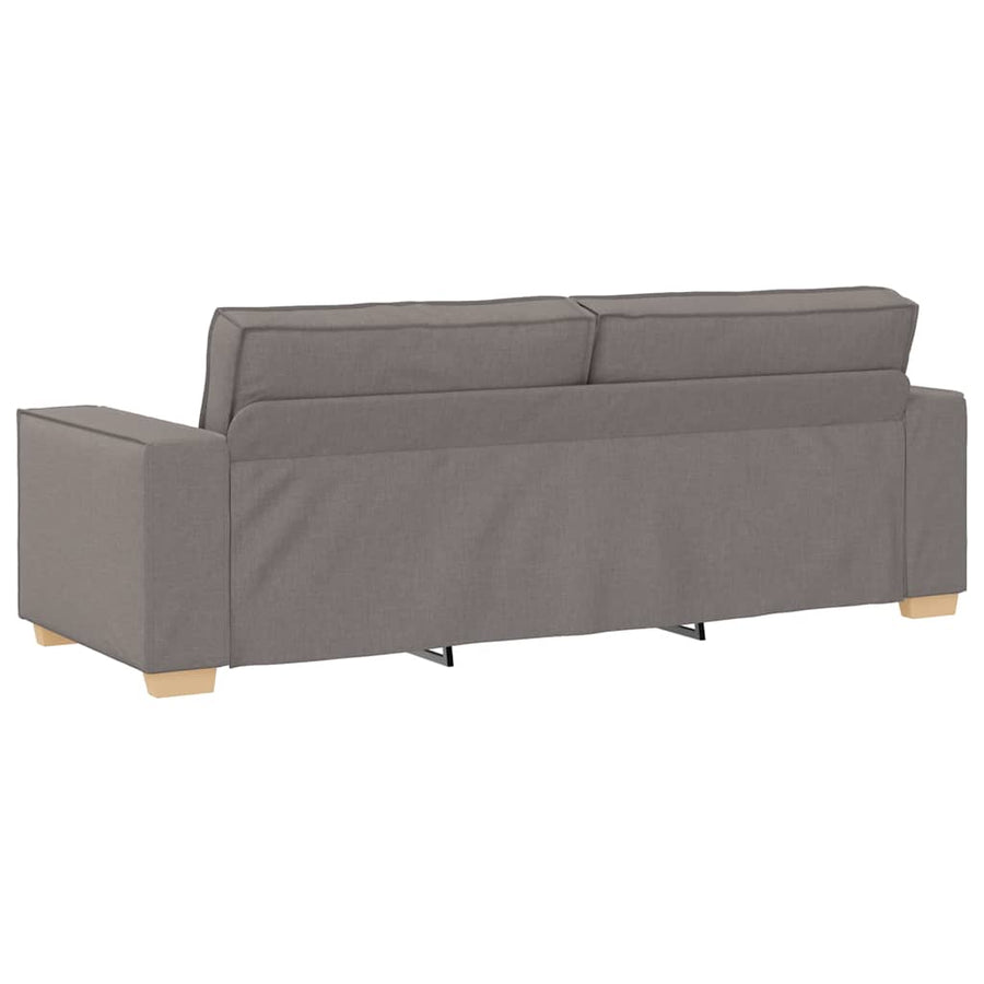 2-Delige Loungeset Met Kussens Stof Taupe