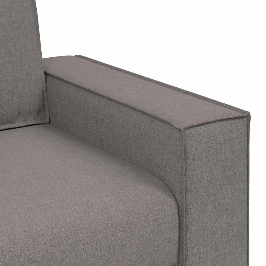 2-Delige Loungeset Met Kussens Stof Taupe