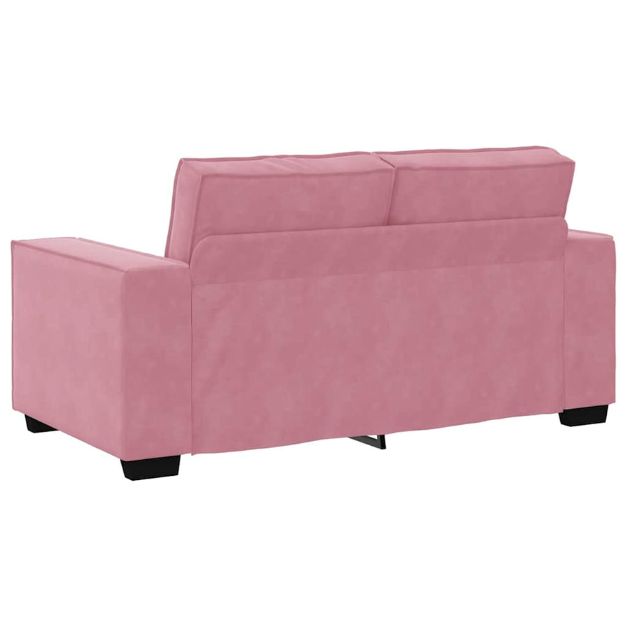 2-Delige Loungeset Met Kussens Fluweel Roze