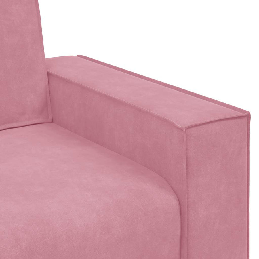 2-Delige Loungeset Met Kussens Fluweel Roze