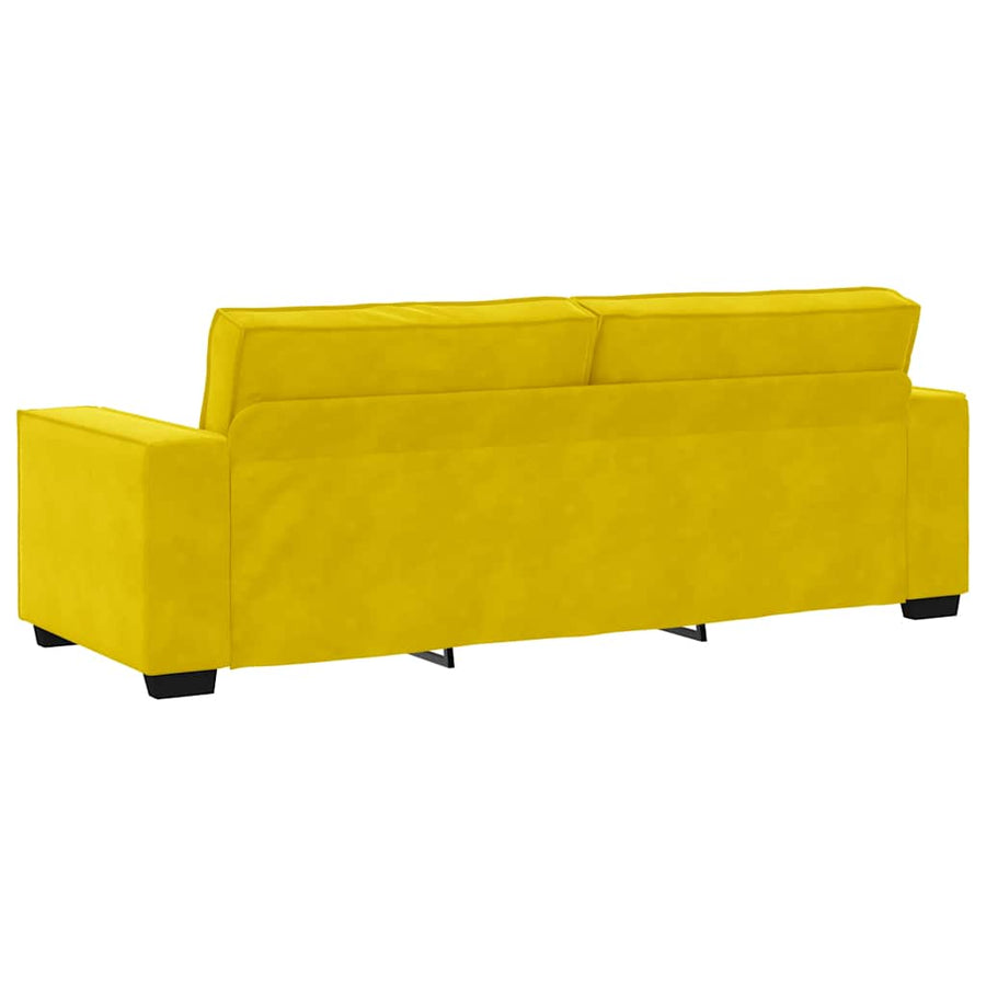 2-Delige Loungeset Met Kussens Fluweel Geel