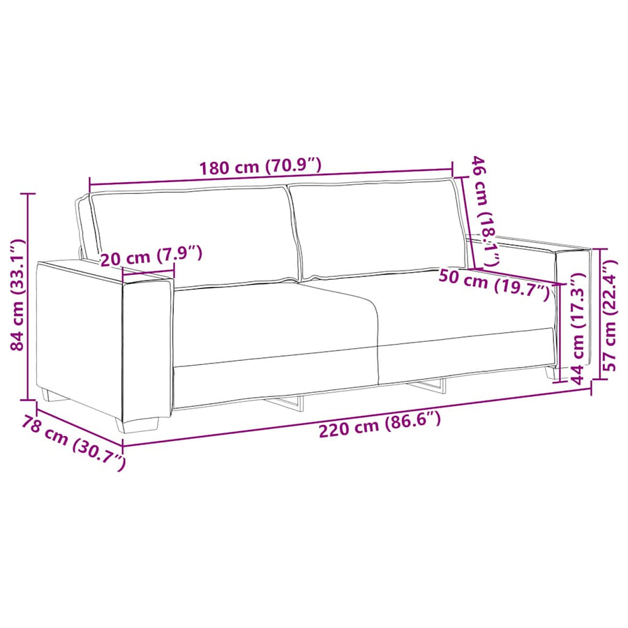 2-Delige Loungeset Met Kussens Fluweel Geel
